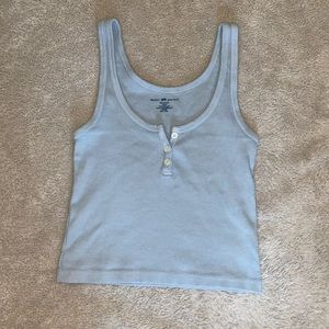Brandy Melville Cropped henley tank